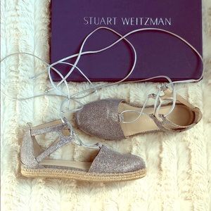 Stuart Weitzman Metalic Espadrille